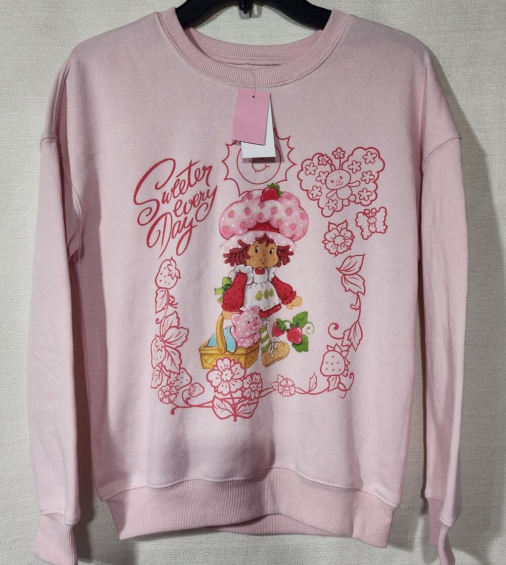 Strawberry shortcake pink sweatshirt women's size XXS
